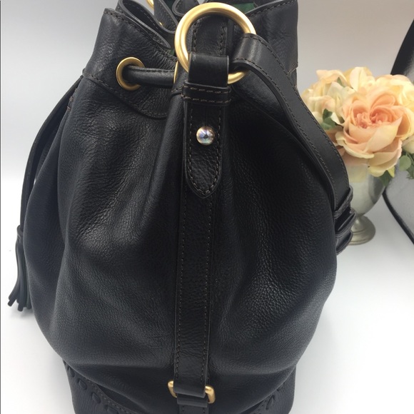 🚫SOLD🚫Dooney &Bourke Florentine Drawstring BLACK - Picture 7 of 8